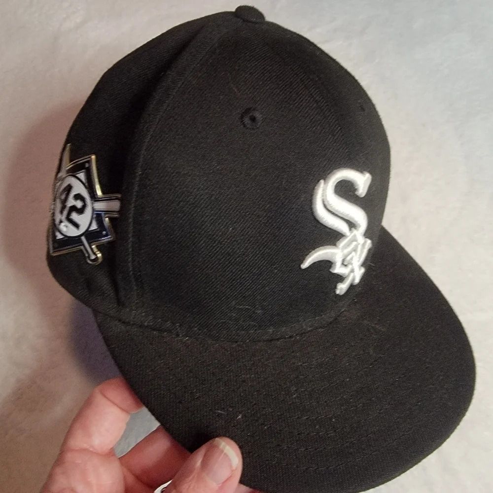 Chicago White Sox New Era Jackie Robinson Day Sidepatch 59FIFTY Fitted Hat Sz 7